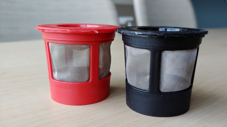 Reusable K-cups on table