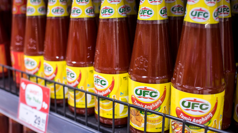 bottles of banana ketchup