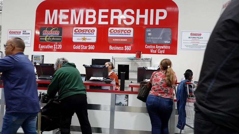 Costco membership sales desk