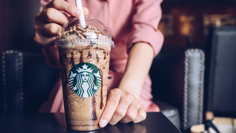 Starbucks chocolate frappuccino brownie drink