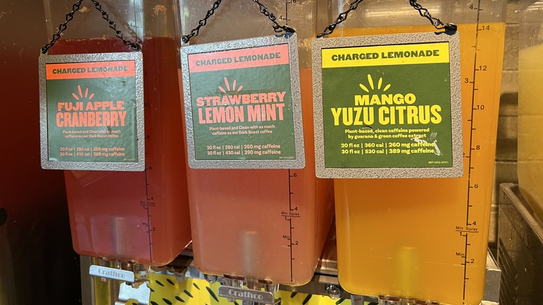 panera charged lemonade dispensers