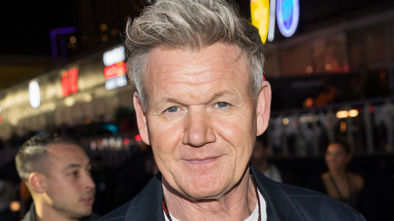 Gordon Ramsey outside at a public event