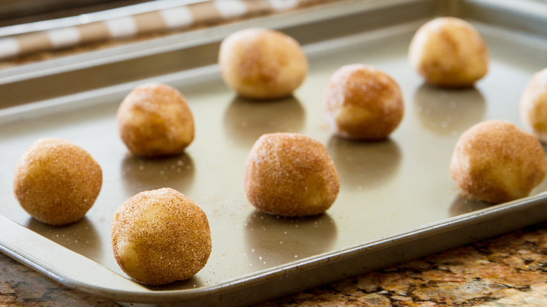 Snickerdoodle cookie dough balls