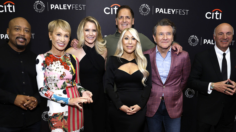 Cast of Shark Tank on red carpet