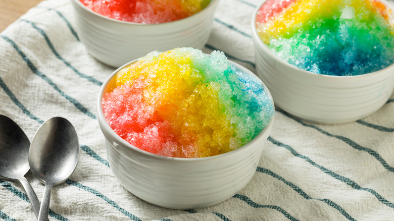Bowl of shaved ice