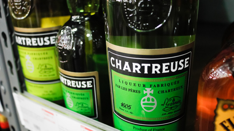 bottles of French Chartreuse
