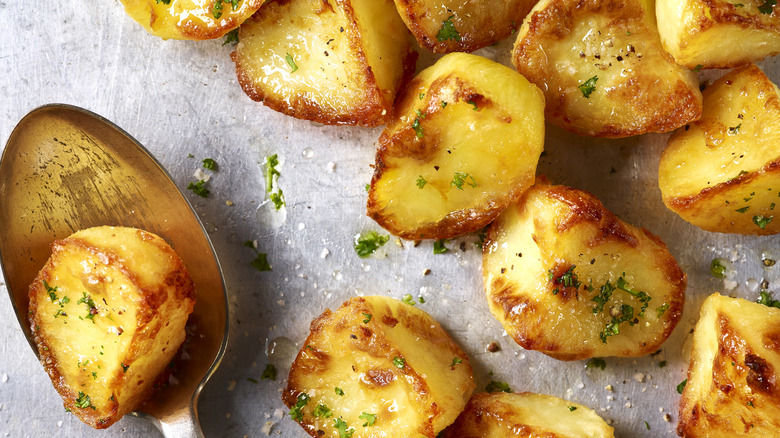 crispy roasted potatoes