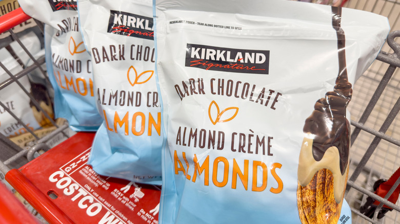 Costco's Kirkland Signature dark chocolate-covered almonds