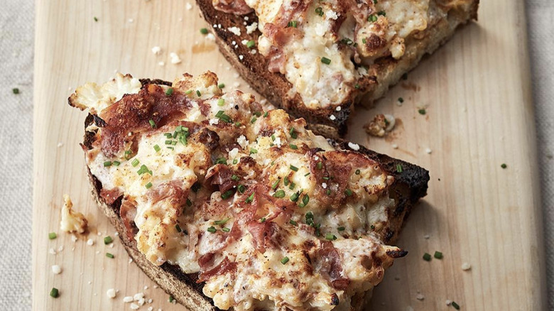 Ina Garten cauliflower toast 