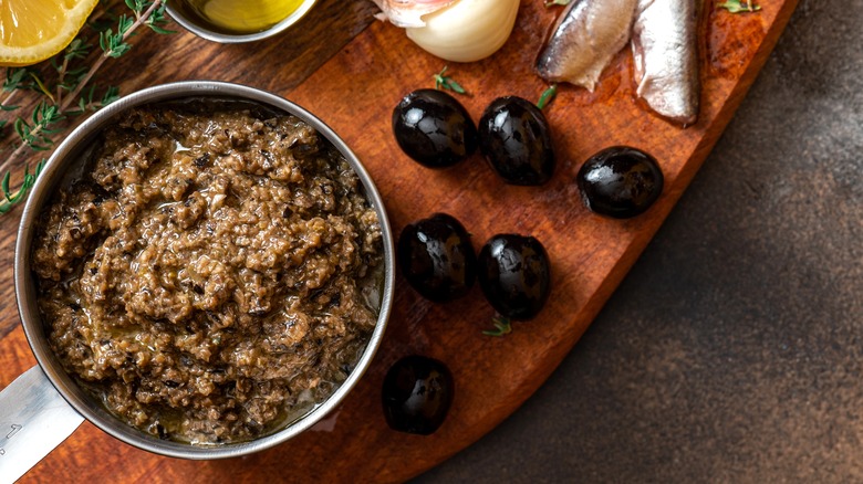 black olive tapenade with anchovies