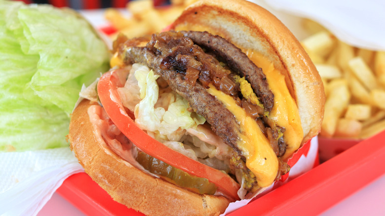 Double Double animal-style In-N-Out burger