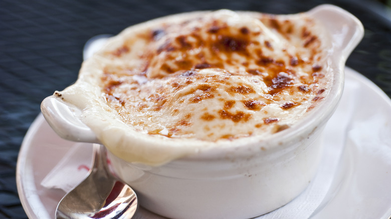 crock of French onion soup