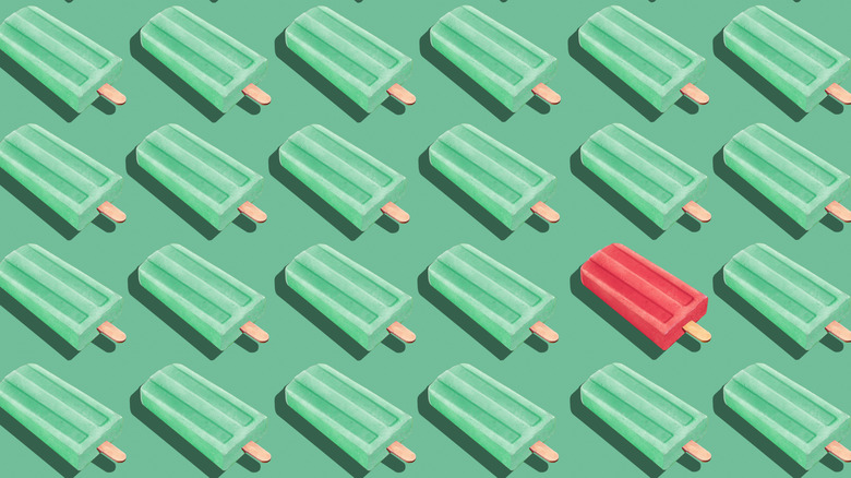 green and pink popsicle illustration