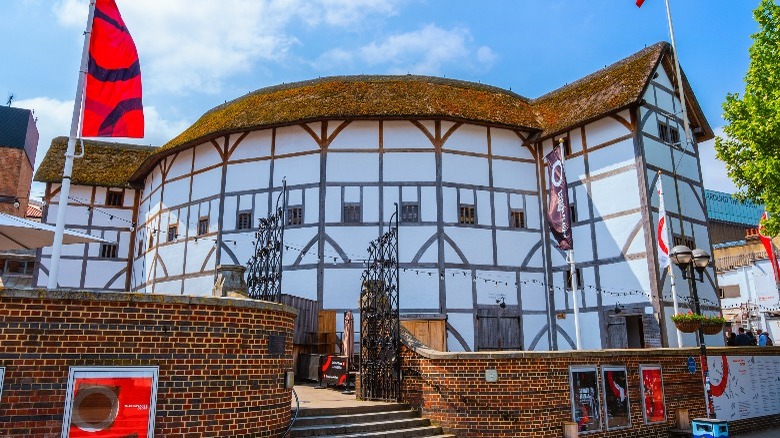 Globe theater exterior in London