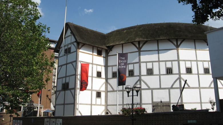 Globe Theater exterior in Bankside cultural quarter