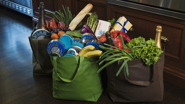 reusable bags with produce