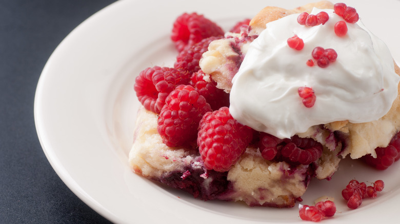 Raspberry white chocolate scones