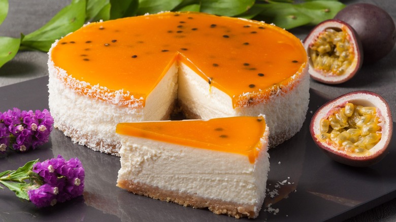 Passion fruit cheesecake