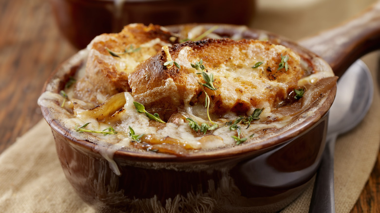 bowl of french onion soup