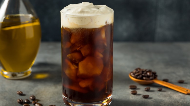 Olive oil iced coffee