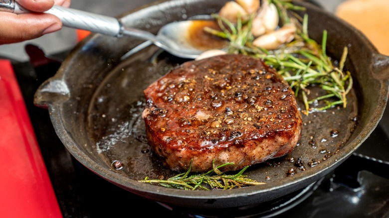 Tenderloin steak with a nice crust