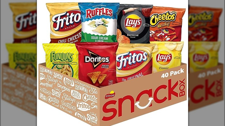 Frito Lay snack pack box