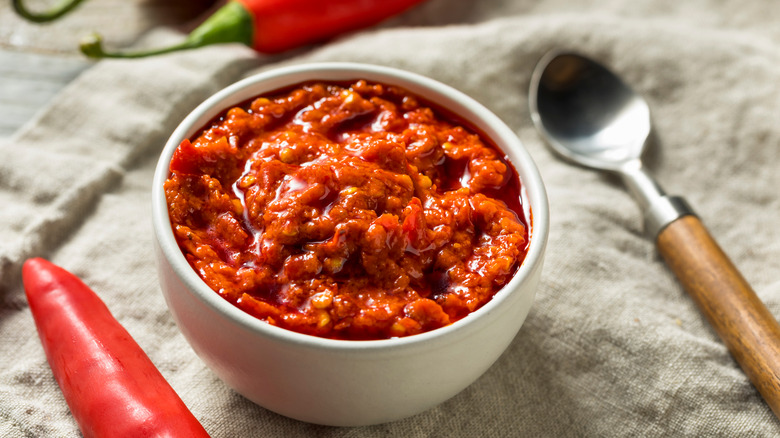 bowl of Calabrian Chili Paste