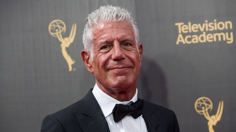 Anthony Bourdain smiling