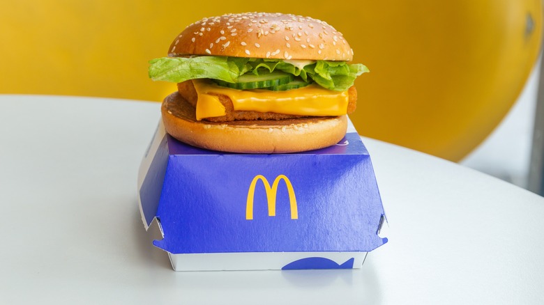 Belgian version of McDonald's fish sandwich