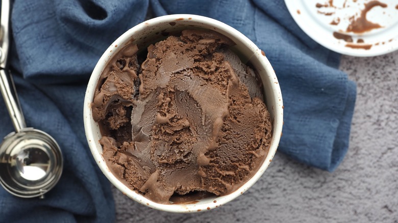 Pint of chocolate ice cream