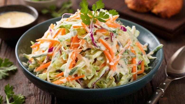 coleslaw in a bowl