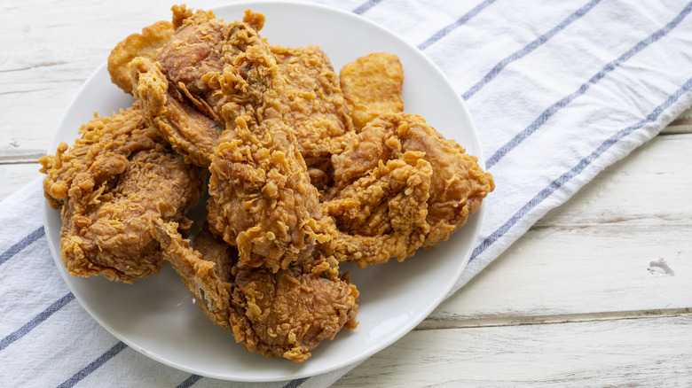 fried chicken on plate