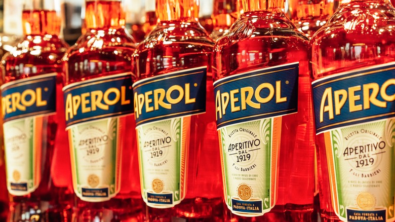 bottles of aperol