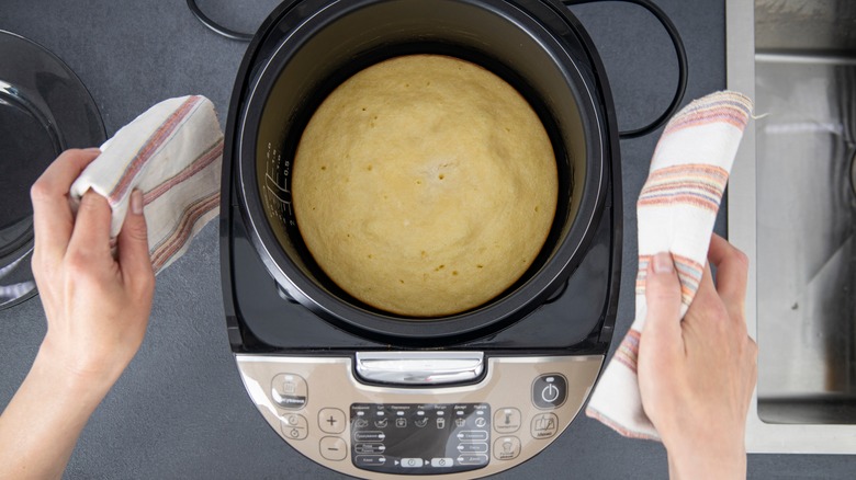 Dough in slow cooker