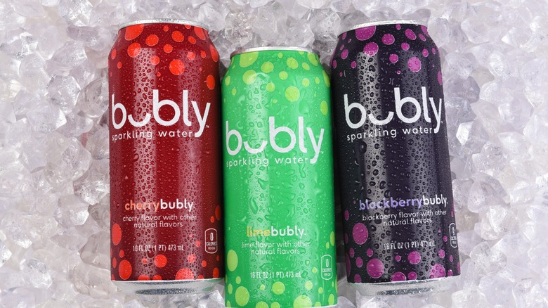 Cans of Bubly