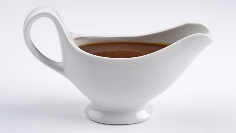 gravy in a gravy boat