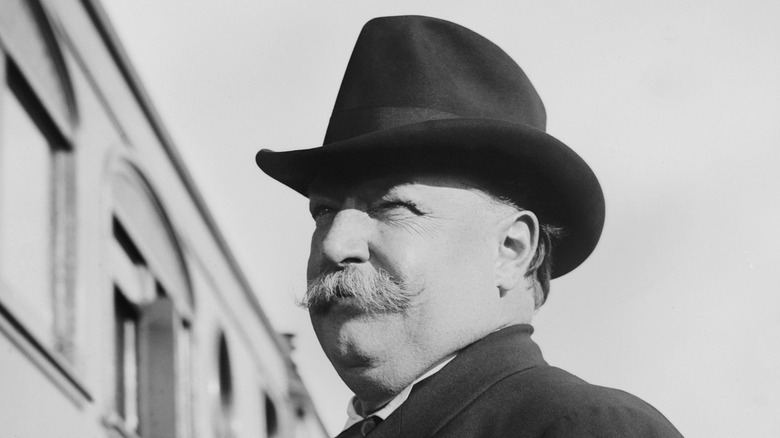 President William Howard Taft wearing hat