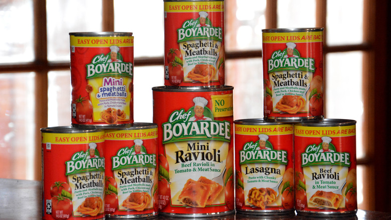 various Chef Boyardee products