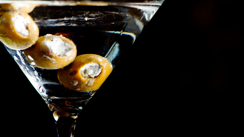 blue cheese olives in martini