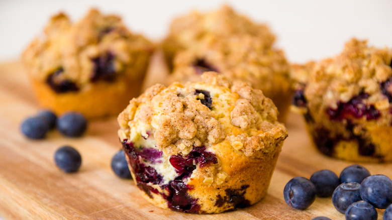 Blueberry strudel muffins