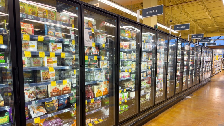 Frozen food aisle at Whole Foods Market