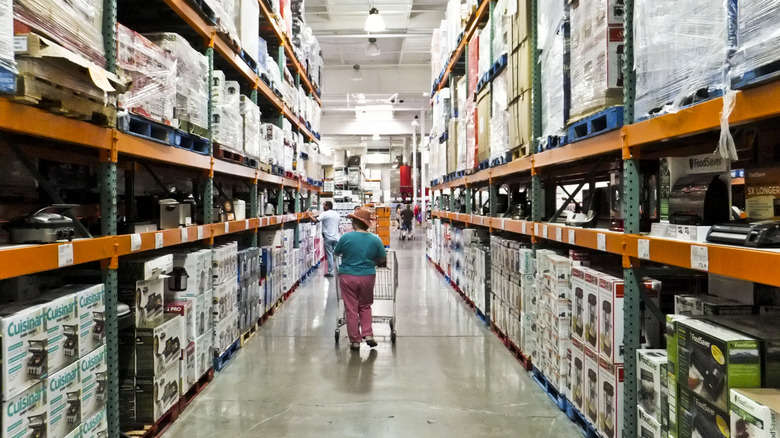 Costco aisles shopper