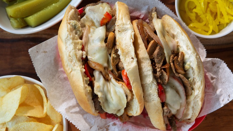 bleu cheese philly cheesesteak