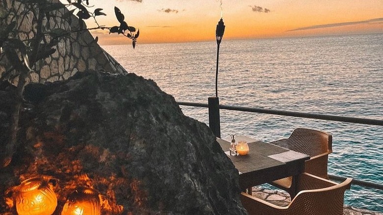 table for two by the ocean