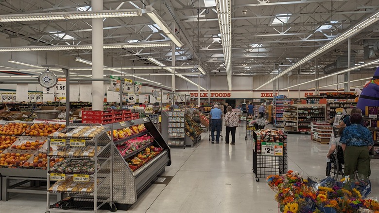 The interior of a WinCo Foods fruit section