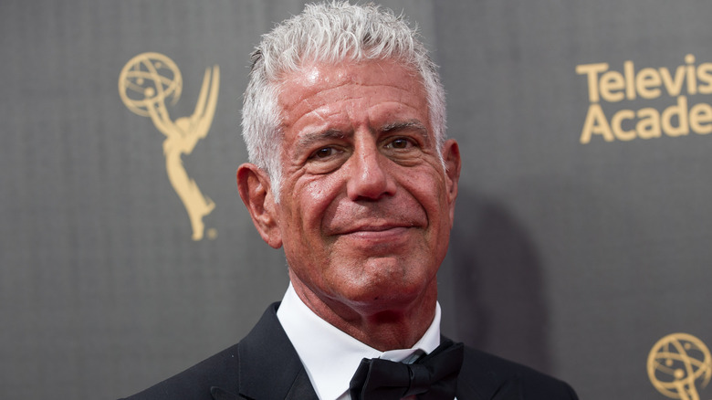 Anthony Bourdain smiling