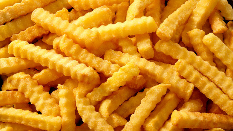 Crinkle-cut french fries