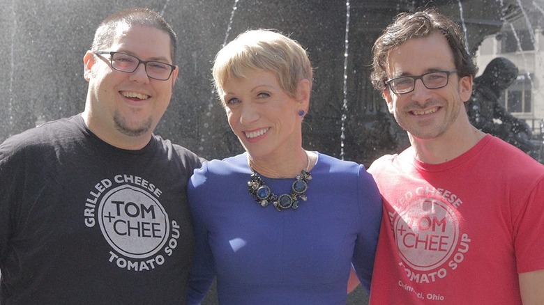 Tom & Chee founders with Barbara Corcoran