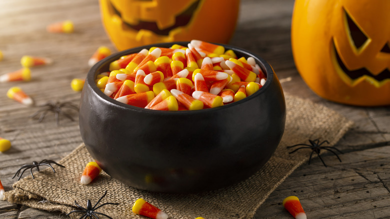 bowl of candy corn