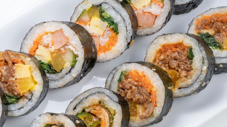 traditional Korean kimbap